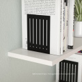 customizable high quantity wholesale stainless steel book ends heavy duty metal black bookend